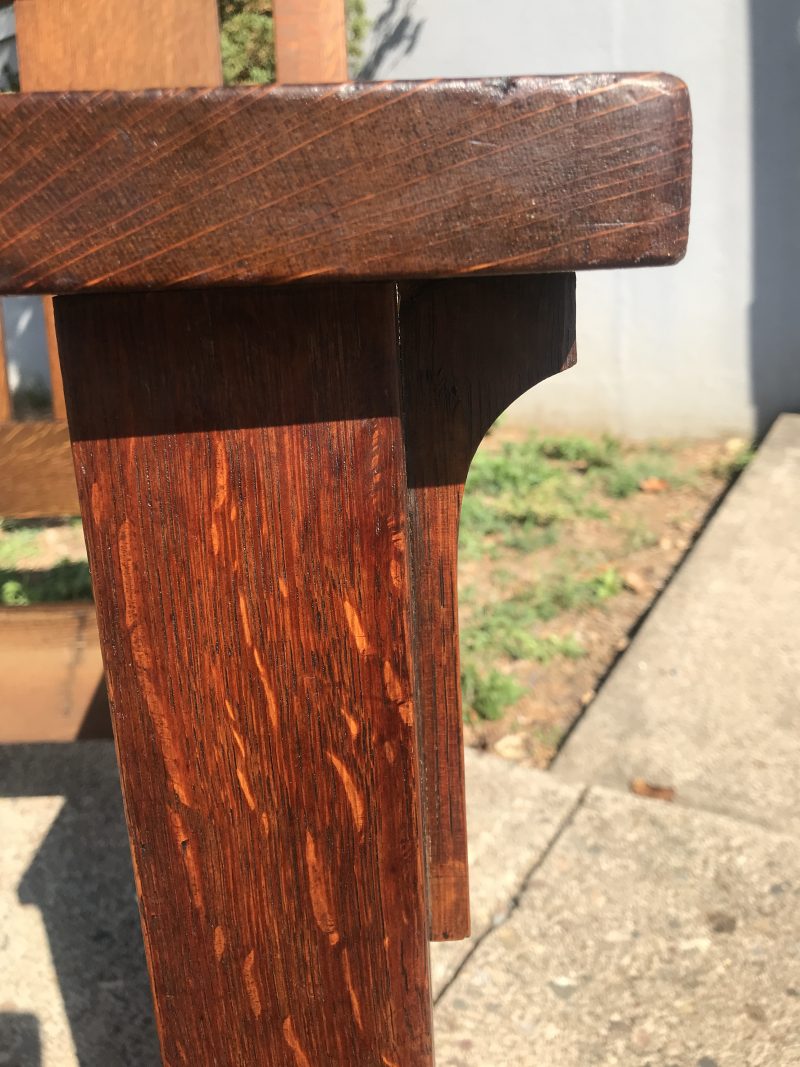 SUPERB Antique Paine Furniture (Lifetime) Drop Arm Settle W4401 - Image 14
