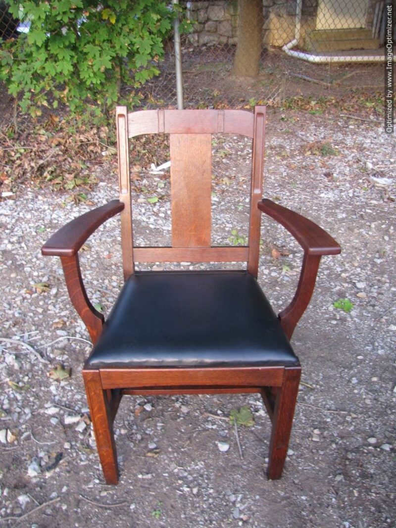 Great Antique set of 6 Limbert Dining Chairs A&C Stickley era W4430 - Image 10