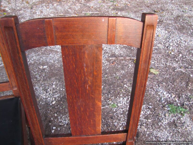 Great Antique set of 6 Limbert Dining Chairs A&C Stickley era W4430 - Image 17
