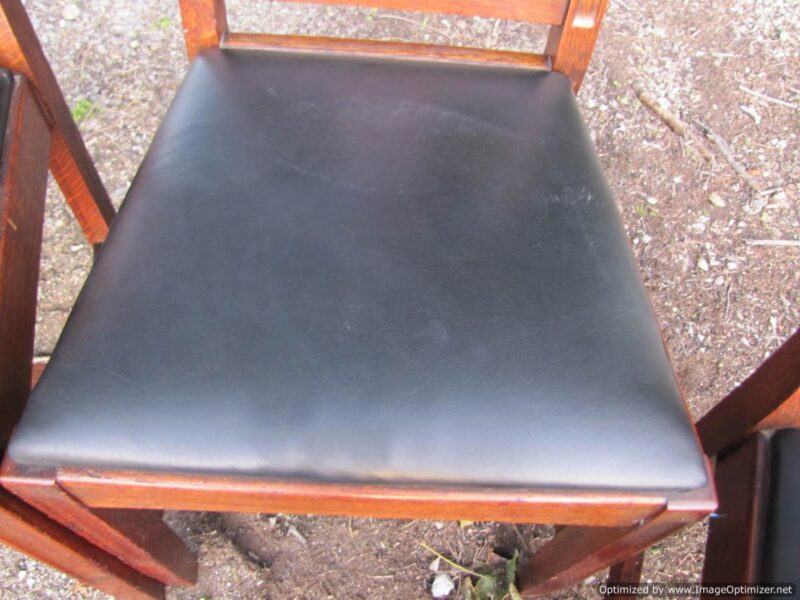 Great Antique set of 6 Limbert Dining Chairs A&C Stickley era W4430 - Image 18