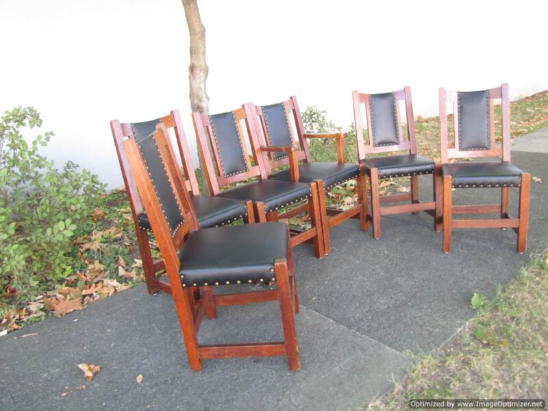 Set of 6 Limbert Dining Chairs w/ Captains Chair W4797 - Image 18