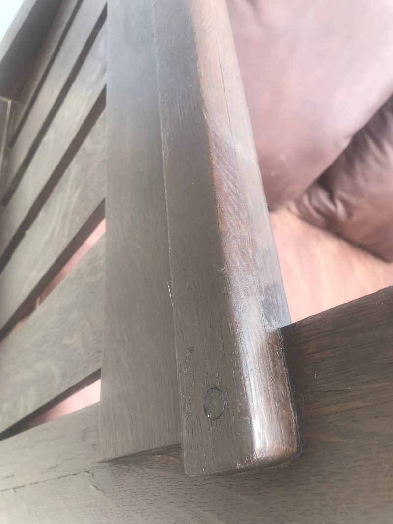 W5000 Rare Gustav Stickley Crib Settle - Image 13