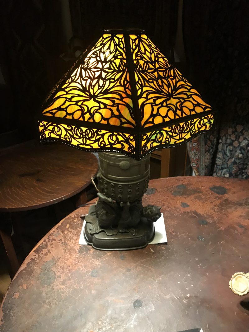 Antique Exotic Table Lamp. W5820