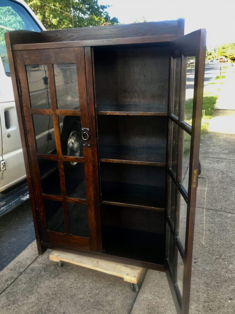 SUPERB Gustav Stickley Narrow Bookcase W6000 - Image 8