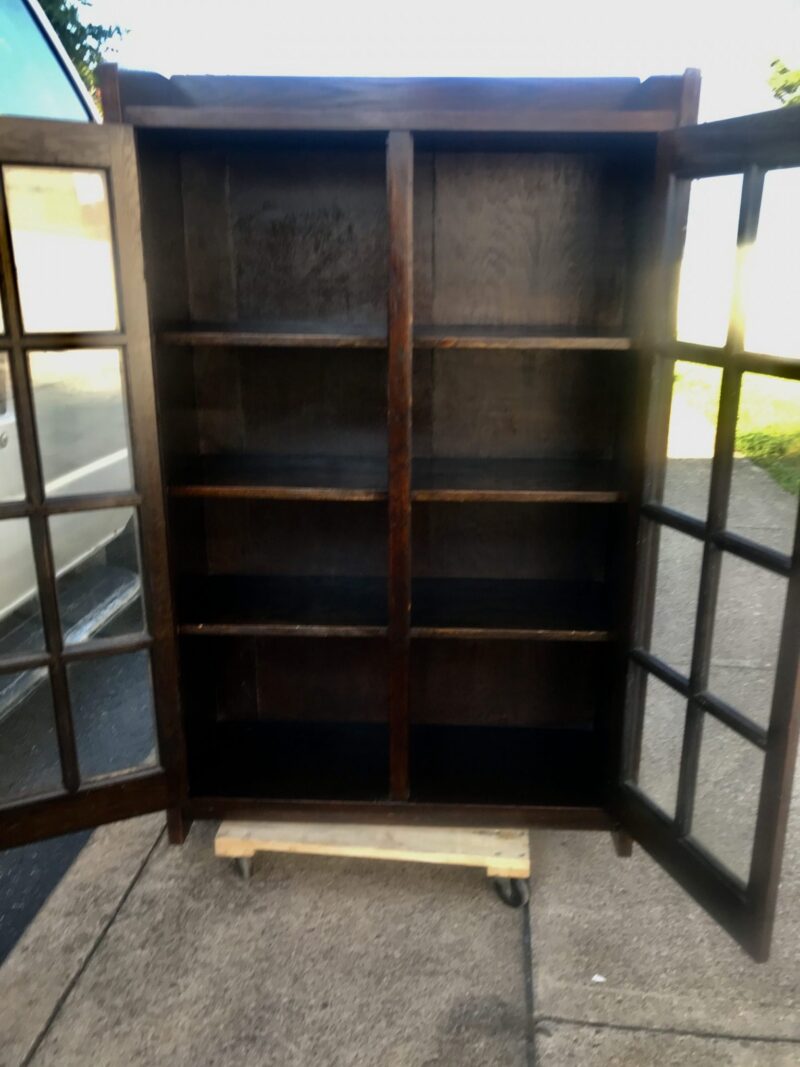 SUPERB Gustav Stickley Narrow Bookcase W6000 - Image 7