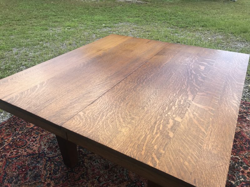 RARE Antique L&Jg Stickley Square Table W7157 - Image 21