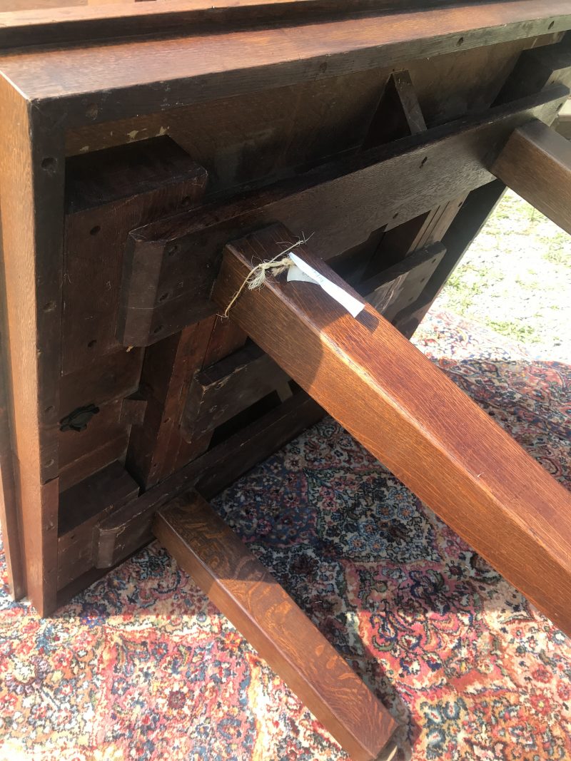 RARE Antique L&Jg Stickley Square Table W7157 - Image 34