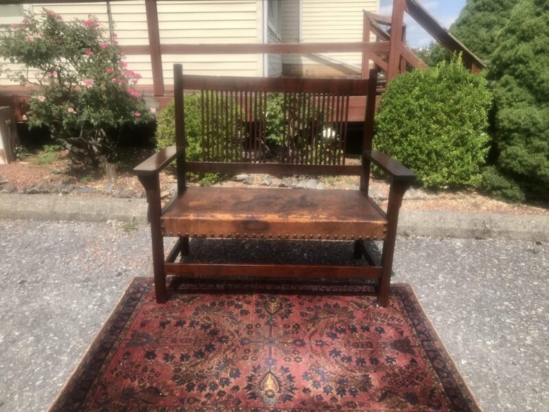 W7252 L&G Stickley Onondaga Shop Settee - Image 3