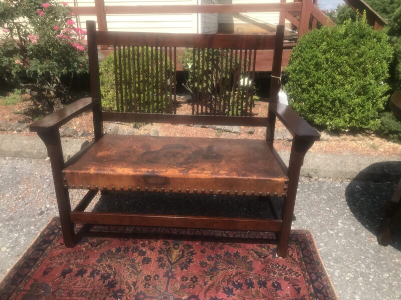 W7252 L&G Stickley Onondaga Shop Settee - Image 12