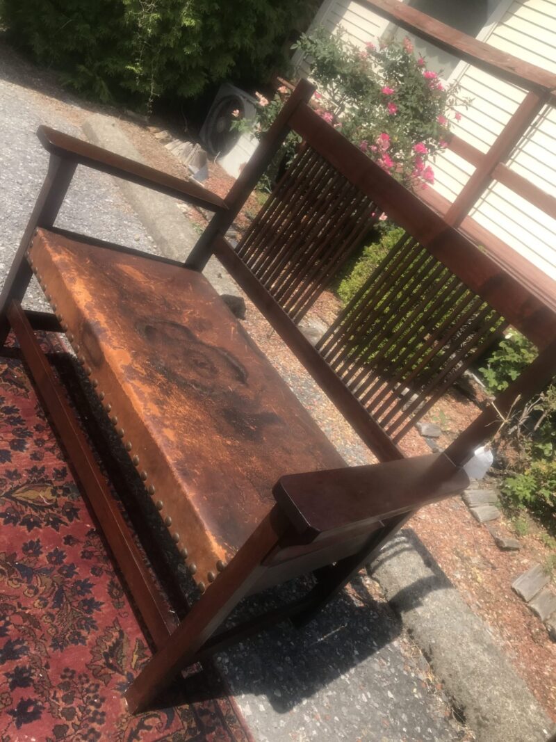 W7252 L&G Stickley Onondaga Shop Settee - Image 10