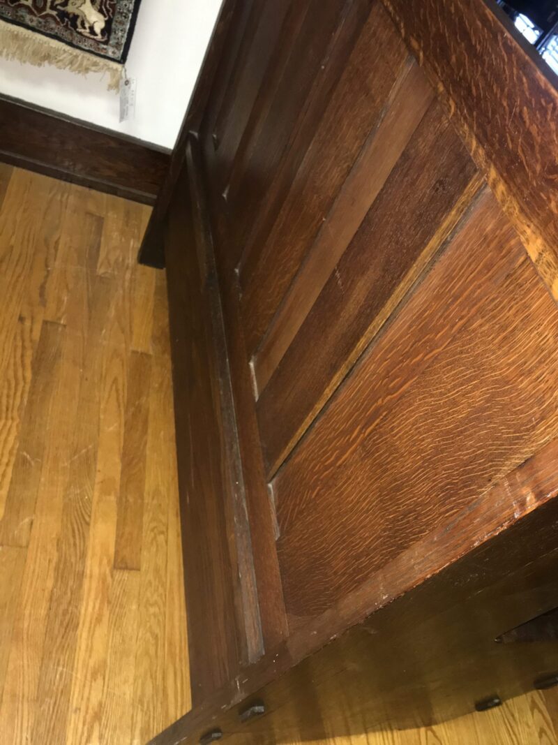 Gustav Stickley Bench with Cutout W7361  XXX  SOLD - Image 17