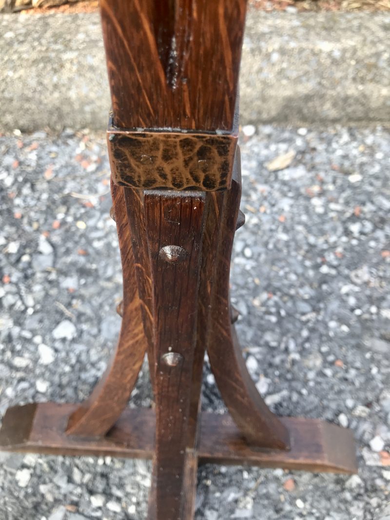 Antique Gustav Stickley Floor Lamp with Van Erp Shade W7531 - Image 2