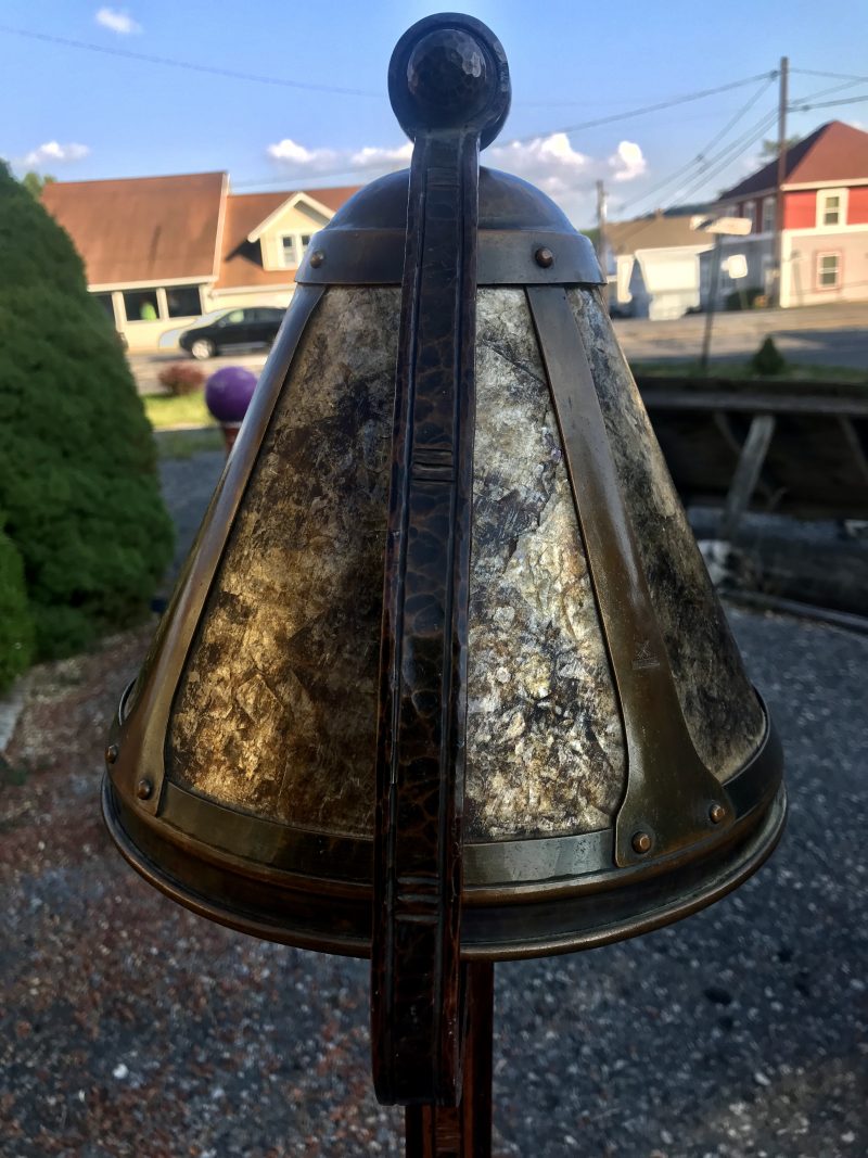 Antique Gustav Stickley Floor Lamp with Van Erp Shade W7531 - Image 6