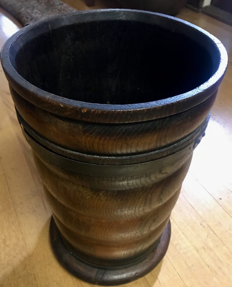 Antique Quarter Sawn Oak Umbrella Stand W7562 - Image 6