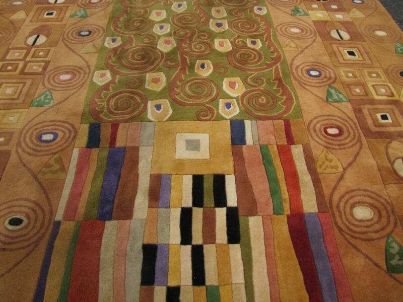 VIANTAGE modern mid century style wool pile rug rr3666 ROOM SIZE - Image 3