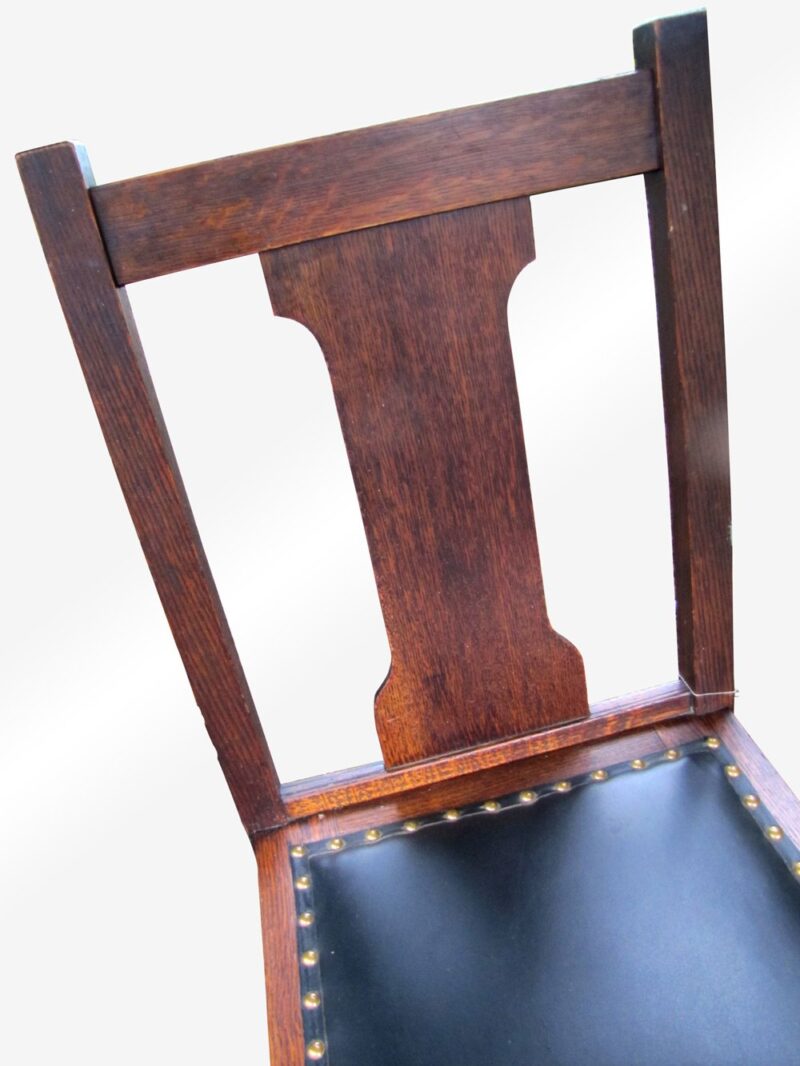 Antique Arts & Crafts Side Chair W4282 - Image 4