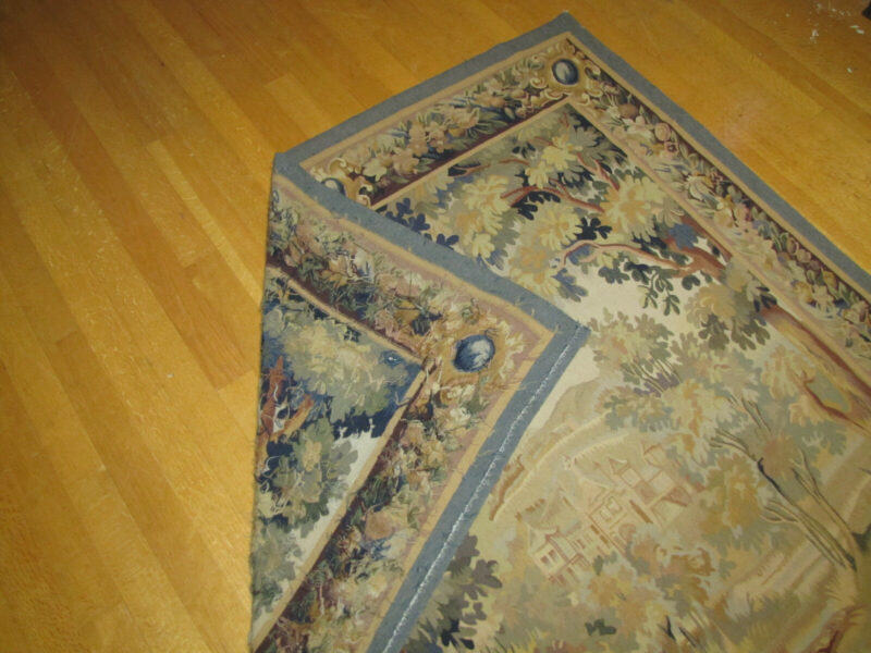 Antique Hand Made European Tapestry. W4119 - Image 9