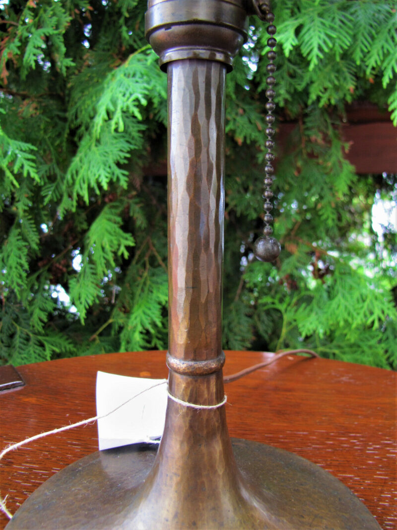 Antique Roycroft Helmet Table Lamp w5145 (Stickley Era) SALE REDUCED PRICE - Image 5