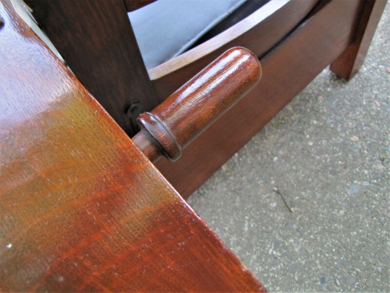 Antique Pair of Limbert Rocking Chair & Morris Chair. W1158 W2589 - Image 12