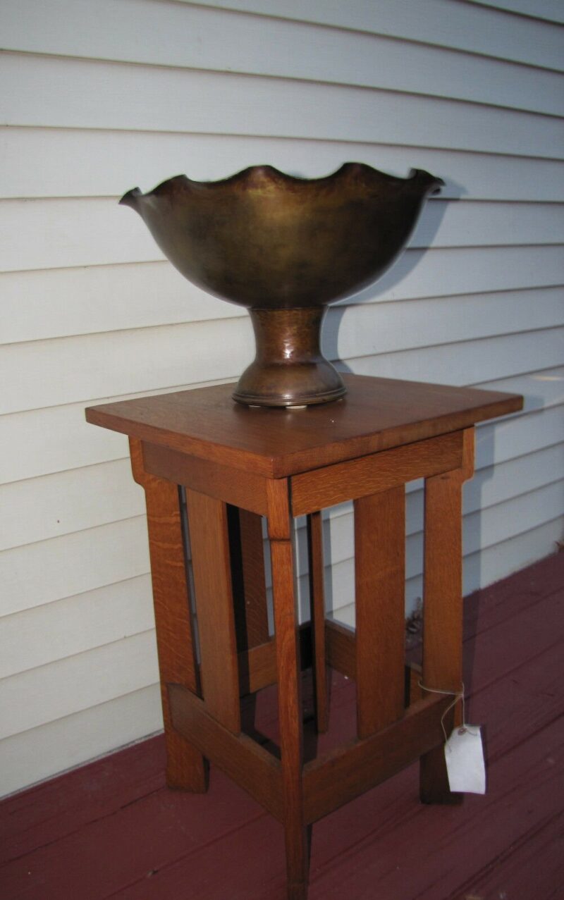 RARE Antique Van Erp Hammered Copper Center Piece W5168 - Image 5