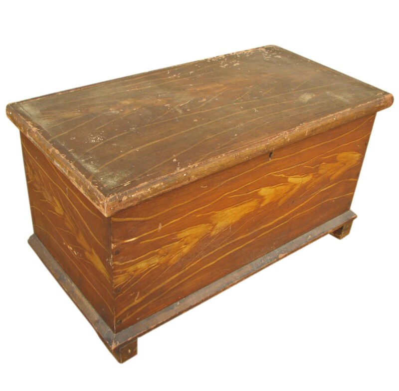 Grain Painted  Small Blanket Chest F27