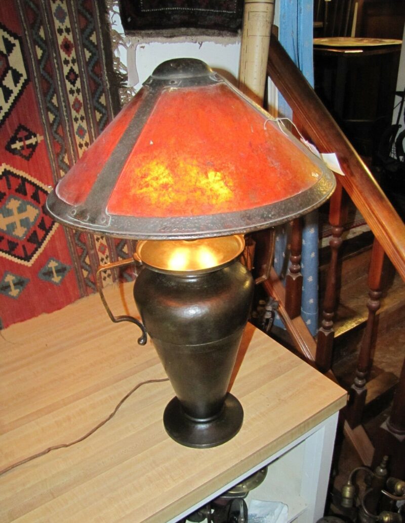 Superb & Rare Antique Large Roycroft Table Lamp. W3302 - Image 2