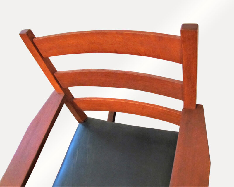 Great Antique Early Gustav Stickley Arm Rocking Chair f613 - Image 4
