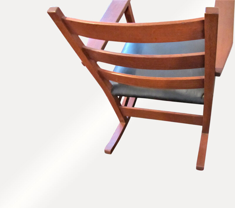 Great Antique Early Gustav Stickley Arm Rocking Chair f613 - Image 3