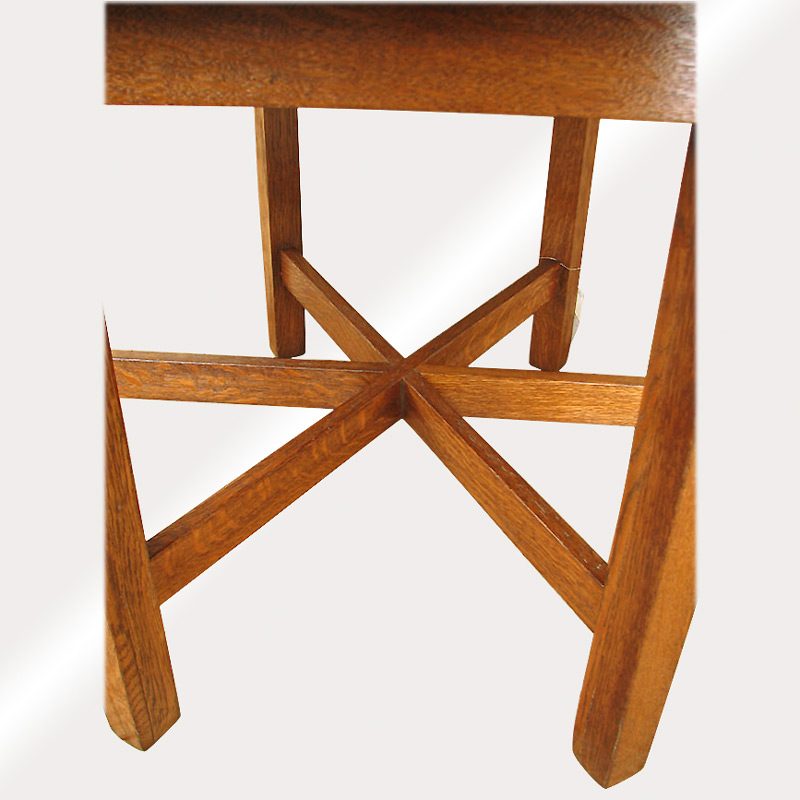 Stickley Brothers Leather Top Table F741 - Image 9
