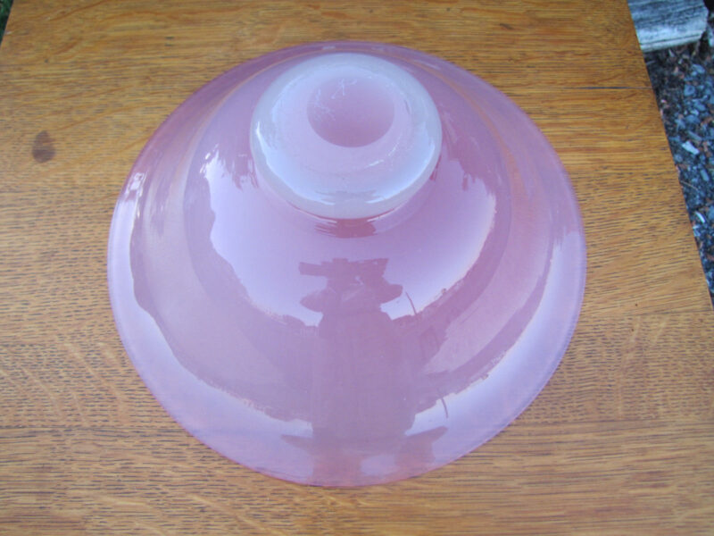 Vintage Steuben Glass Rosaline Pink Console Bowl W5032 - Image 9