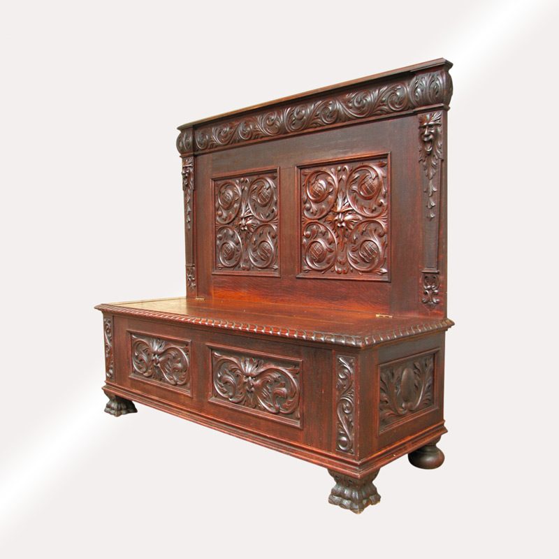 Victorian Hall Seat by R. J. Horner circa 1890 FF160