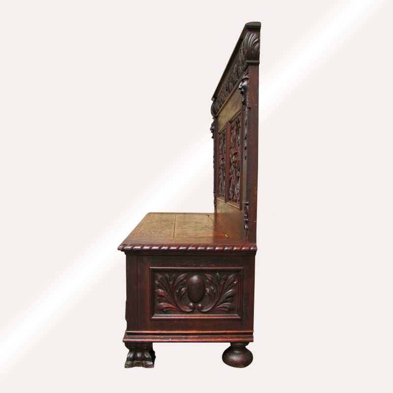 Victorian Hall Seat by R. J. Horner circa 1890 FF160 - Image 7
