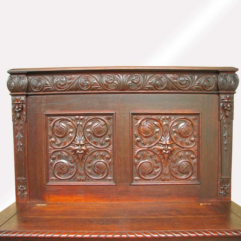 Victorian Hall Seat by R. J. Horner circa 1890 FF160 - Image 18