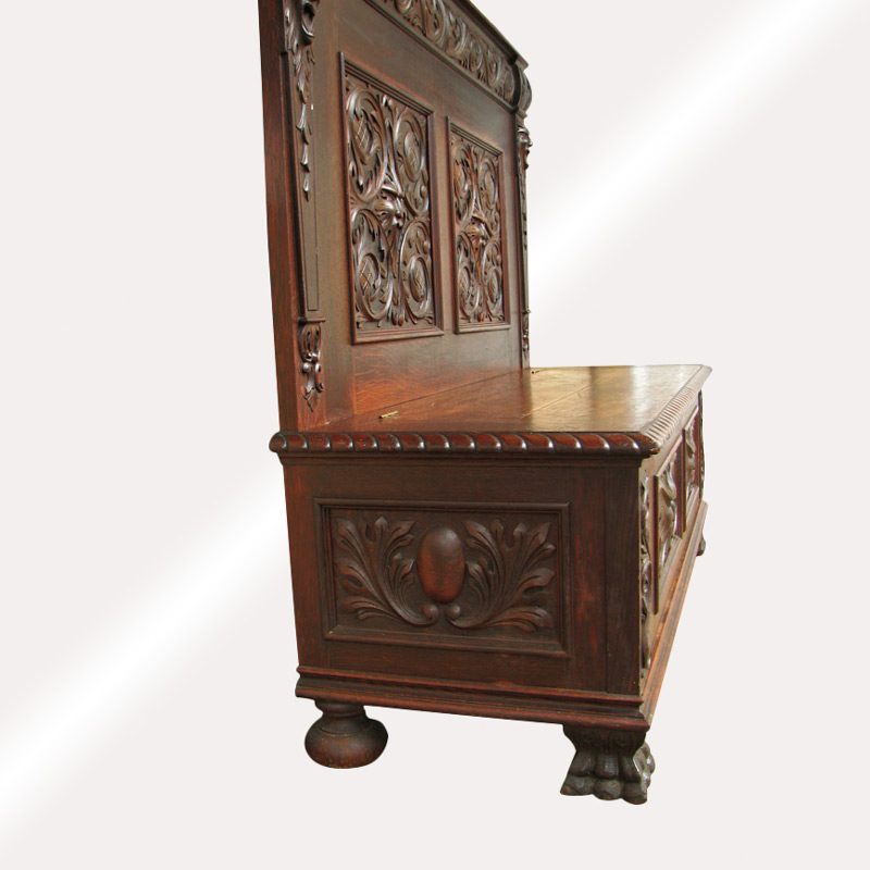 Victorian Hall Seat by R. J. Horner circa 1890 FF160 - Image 4