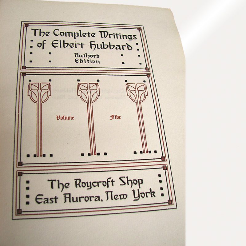 Elbert Hubbard  Autographed Book FF663_1 - Image 8