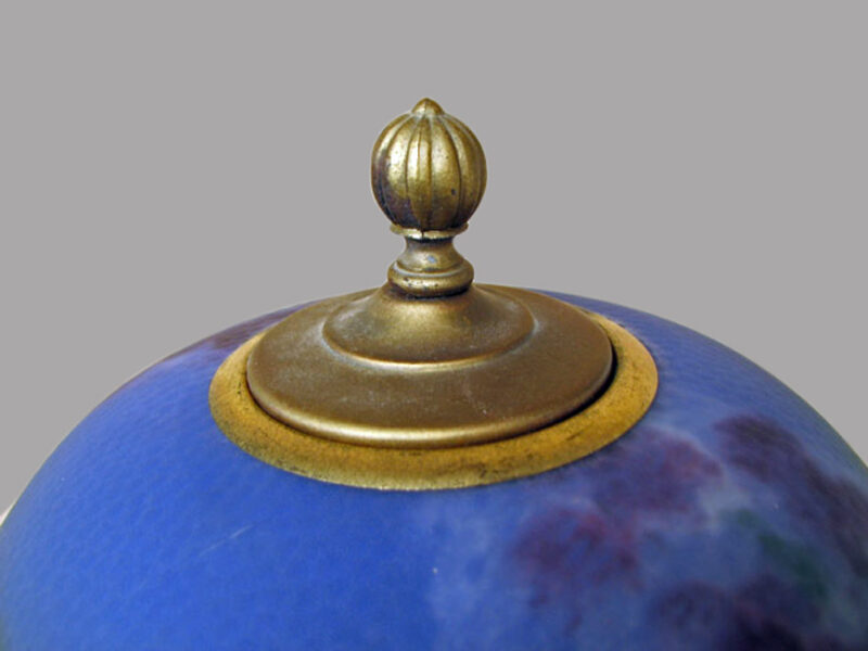 Antique Reverse Painted Table Lamp i708 - Image 4