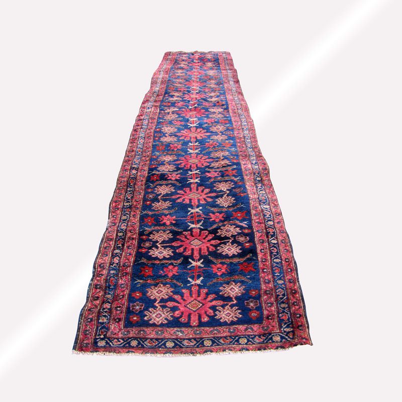 Antique Persian Long Lilihan Oriental Rug Runner rr1298
