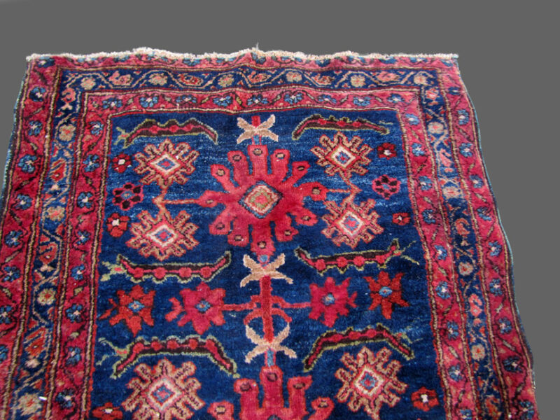 Antique Persian Long Lilihan Oriental Rug Runner rr1298 - Image 4