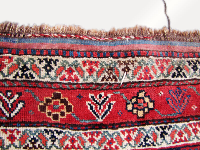 Antique 1930s Persian Shiraz Qaushgaie Oriental Rug. RR1702 - SOLD - Image 10