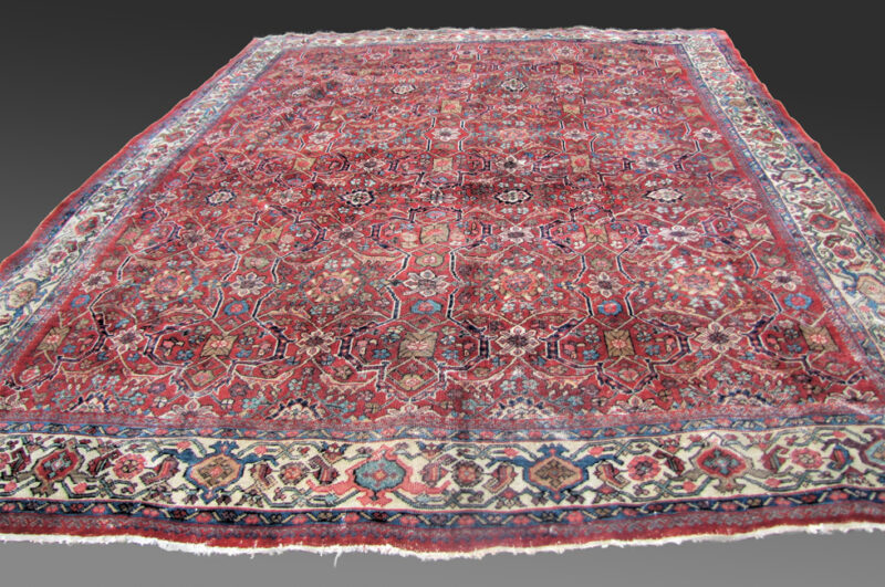 Antique Persian Mahal Oriental Rug from the late 1800s rr2137