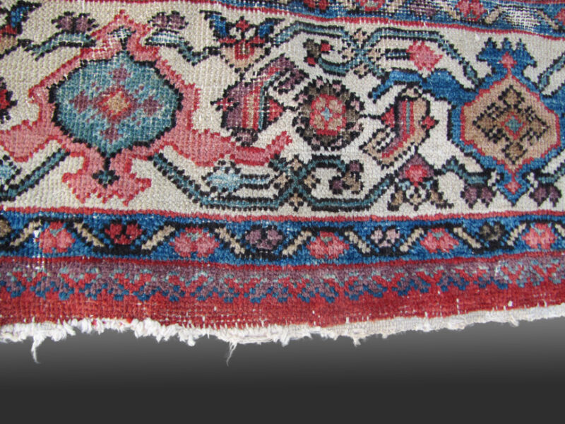 Antique Persian Mahal Oriental Rug from the late 1800s rr2137 - Image 11