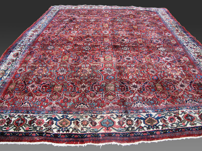 Antique Persian Mahal Oriental Rug from the late 1800s rr2137 - Image 6