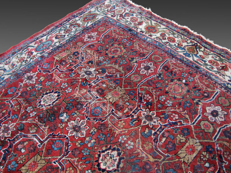 Antique Persian Mahal Oriental Rug from the late 1800s rr2137 - Image 9