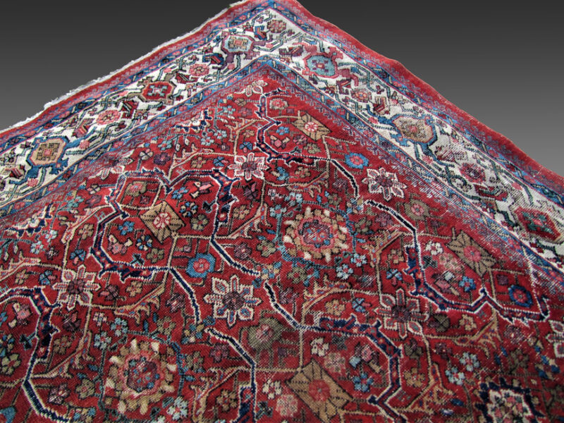 Antique Persian Mahal Oriental Rug from the late 1800s rr2137 - Image 10