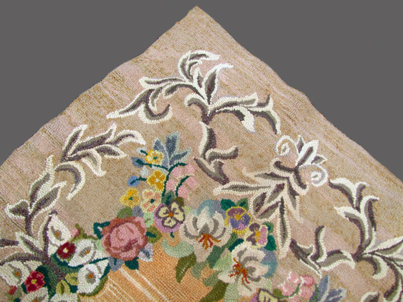 Antique American Hook Rug rr2536 - Image 9