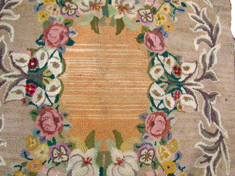 Antique American Hook Rug rr2536 - Image 8