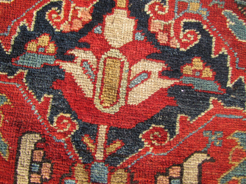 Antique  Persian Herize  Oriental Rug  rr2647 - Image 8