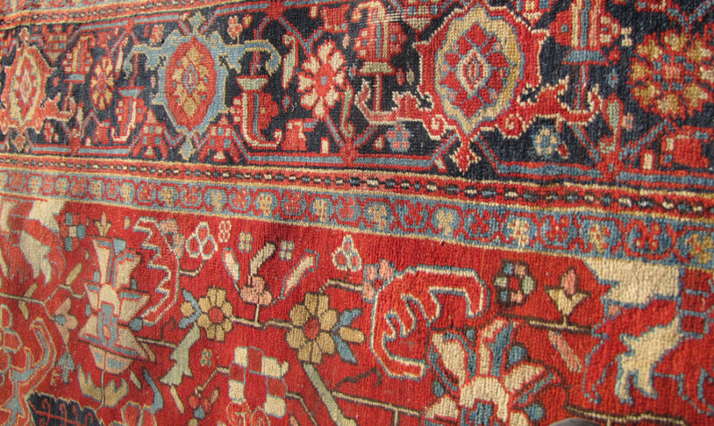 Antique  Persian Herize  Oriental Rug  rr2647 - Image 15