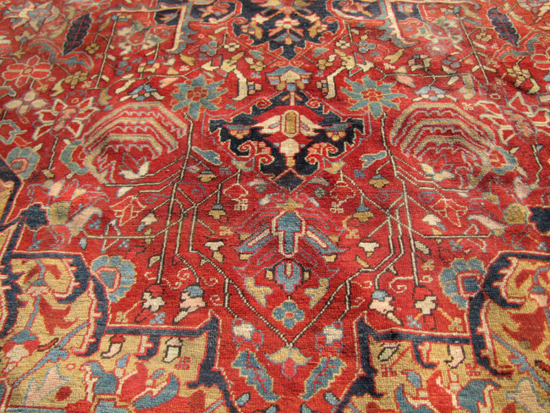 Antique  Persian Herize  Oriental Rug  rr2647 - Image 19