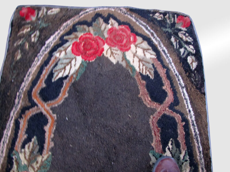 Antique American Folk Art Hooked Rug - RR2682 - Image 3